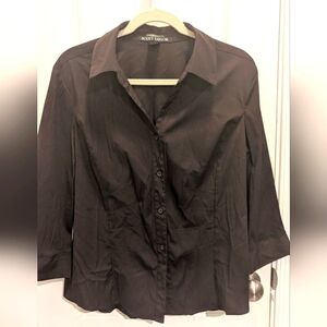 Women's Scott‎ Taylor Brown Button-Up Top